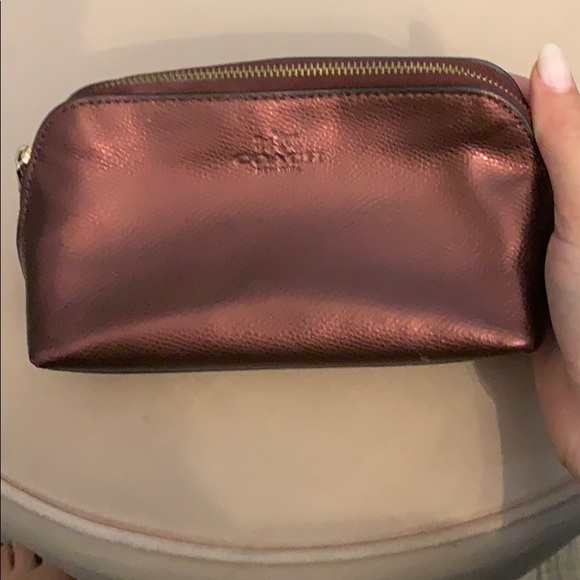 š8/$20 Brown Metallic make up bag